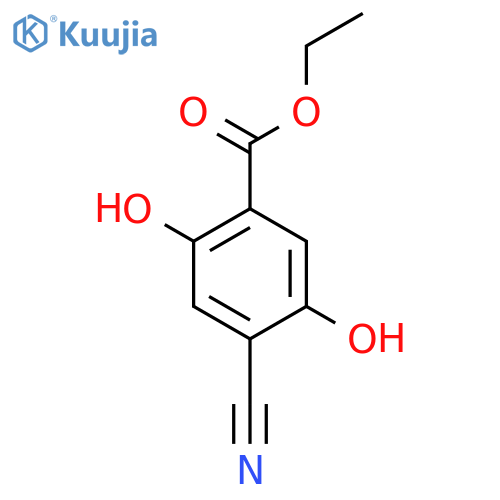 Ethyl 4-cyano-2,5-dihydroxybenzoate structure