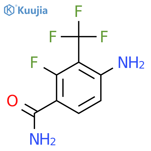 4-Amino-2-fluoro-3-(trifluoromethyl)benzamide structure