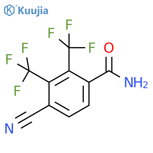 2,3-Bis(trifluoromethyl)-4-cyanobenzamide structure