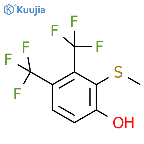 2,3-Bis(trifluoromethyl)-6-hydroxythioanisole structure