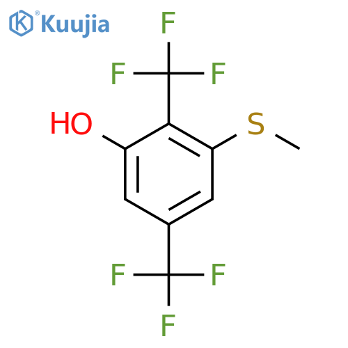 2,5-Bis(trifluoromethyl)-3-hydroxythioanisole structure