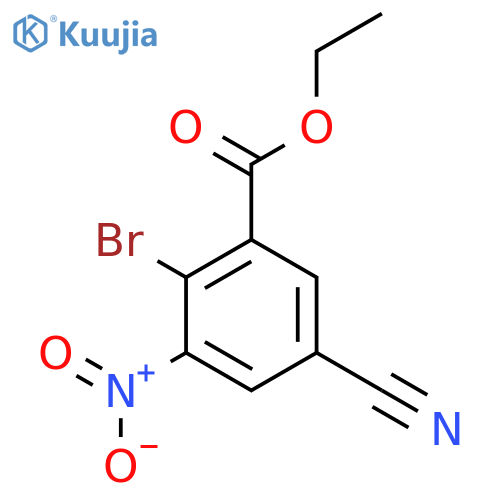 Ethyl 2-bromo-5-cyano-3-nitrobenzoate structure