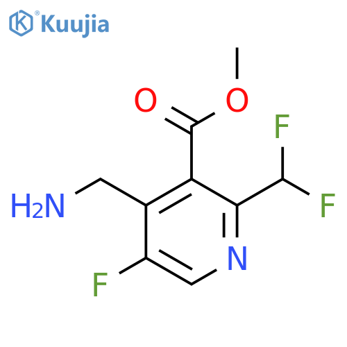 Methyl 4-(aminomethyl)-2-(difluoromethyl)-5-fluoropyridine-3-carboxylate structure