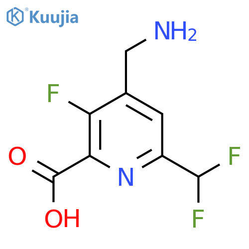 4-(Aminomethyl)-6-(difluoromethyl)-3-fluoropyridine-2-carboxylic acid structure