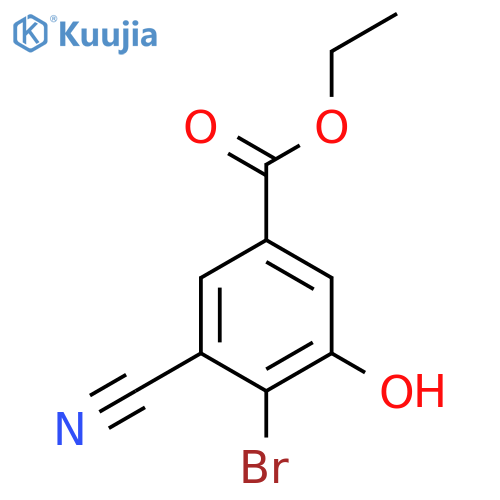 Ethyl 4-bromo-3-cyano-5-hydroxybenzoate structure