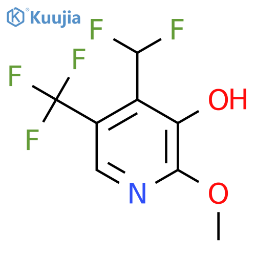 4-(Difluoromethyl)-3-hydroxy-2-methoxy-5-(trifluoromethyl)pyridine structure