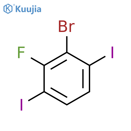 1-Bromo-3,6-diiodo-2-fluorobenzene structure