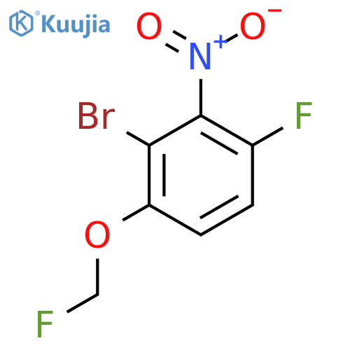 1-Bromo-3-fluoro-6-fluoromethoxy-2-nitrobenzene structure