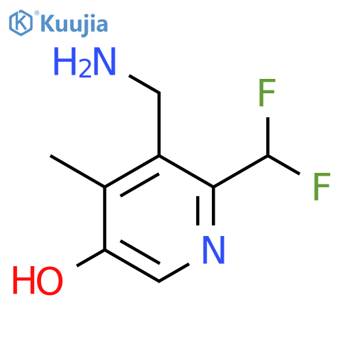 3-(Aminomethyl)-2-(difluoromethyl)-5-hydroxy-4-methylpyridine structure