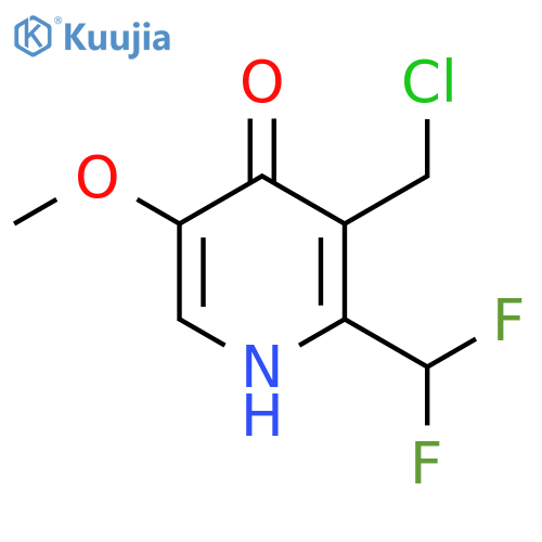 3-(Chloromethyl)-2-(difluoromethyl)-4-hydroxy-5-methoxypyridine structure