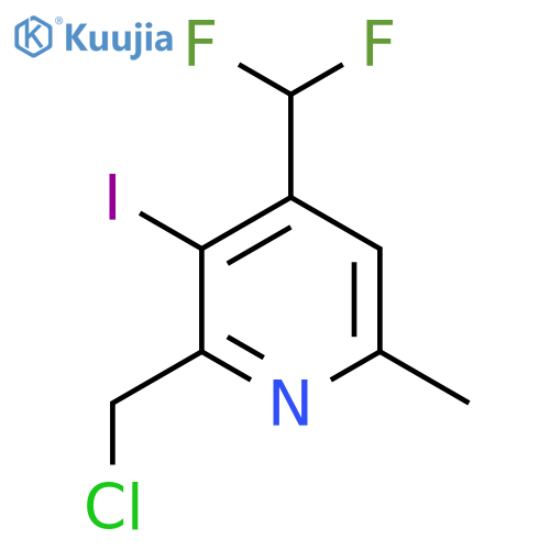2-(Chloromethyl)-4-(difluoromethyl)-3-iodo-6-methylpyridine structure