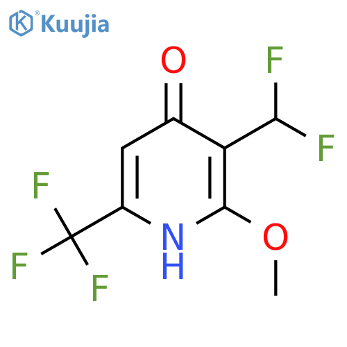 3-(Difluoromethyl)-4-hydroxy-2-methoxy-6-(trifluoromethyl)pyridine structure