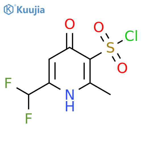 6-(Difluoromethyl)-4-hydroxy-2-methylpyridine-3-sulfonyl chloride structure