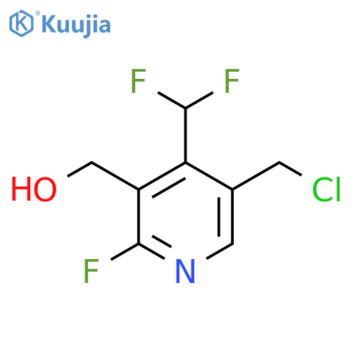 5-(Chloromethyl)-4-(difluoromethyl)-2-fluoropyridine-3-methanol structure