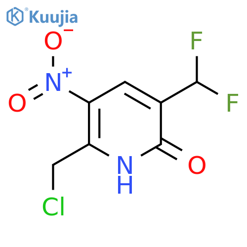 2-(Chloromethyl)-5-(difluoromethyl)-6-hydroxy-3-nitropyridine structure