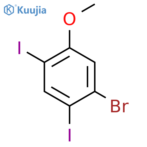 5-Bromo-2,4-diiodoanisole structure