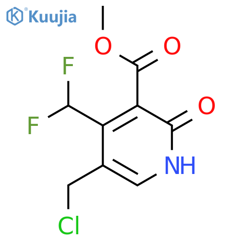 Methyl 5-(chloromethyl)-4-(difluoromethyl)-2-hydroxypyridine-3-carboxylate structure