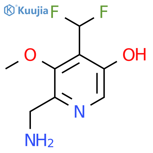 2-(Aminomethyl)-4-(difluoromethyl)-5-hydroxy-3-methoxypyridine structure