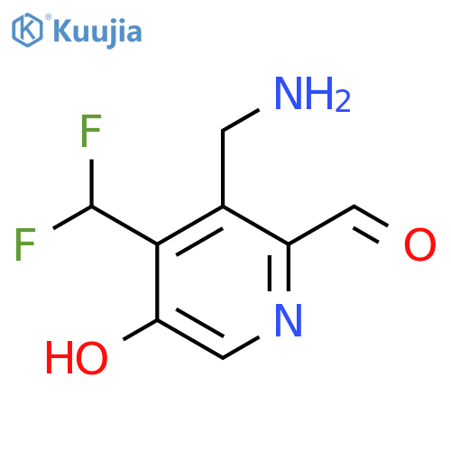 3-(Aminomethyl)-4-(difluoromethyl)-5-hydroxypyridine-2-carboxaldehyde structure