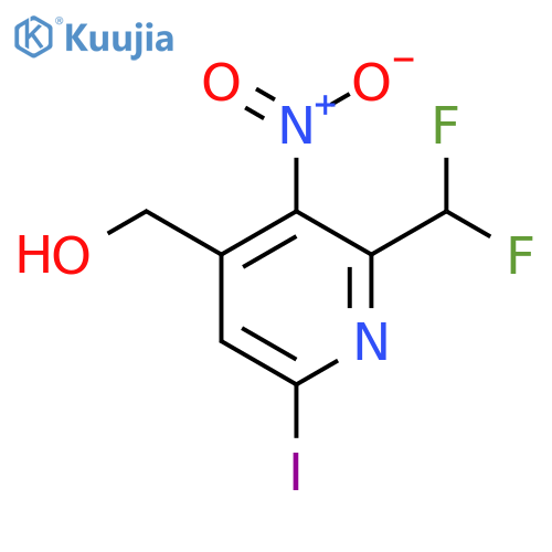 2-(Difluoromethyl)-6-iodo-3-nitropyridine-4-methanol structure