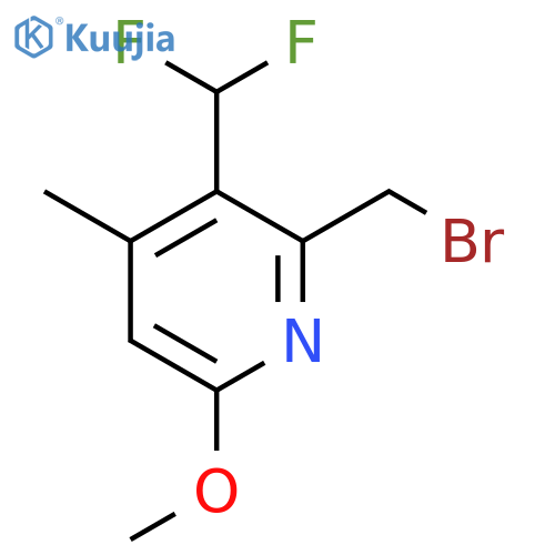 2-(Bromomethyl)-3-(difluoromethyl)-6-methoxy-4-methylpyridine structure