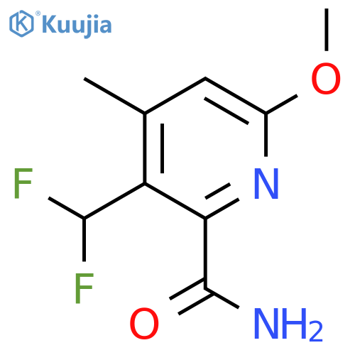 3-(Difluoromethyl)-6-methoxy-4-methylpyridine-2-carboxamide structure