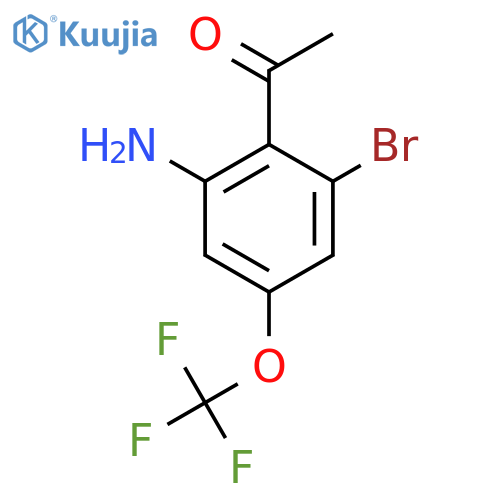 2'-Amino-6'-bromo-4'-(trifluoromethoxy)acetophenone structure