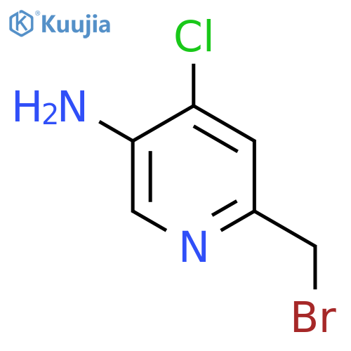 5-Amino-2-bromomethyl-4-chloropyridine structure