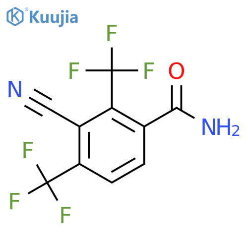 2,4-Bis(trifluoromethyl)-3-cyanobenzamide structure