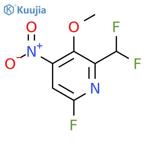 2-(Difluoromethyl)-6-fluoro-3-methoxy-4-nitropyridine structure