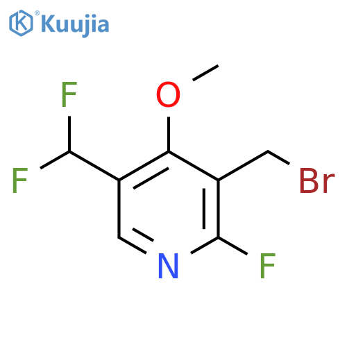 3-(Bromomethyl)-5-(difluoromethyl)-2-fluoro-4-methoxypyridine structure