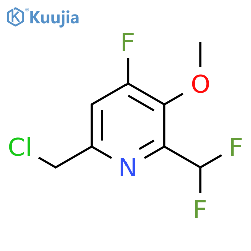 6-(Chloromethyl)-2-(difluoromethyl)-4-fluoro-3-methoxypyridine structure