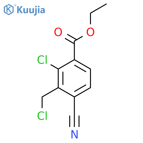 Ethyl 2-chloro-3-chloromethyl-4-cyanobenzoate structure