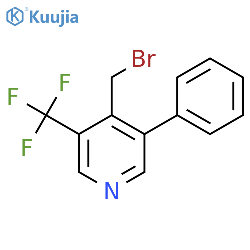 4-Bromomethyl-3-phenyl-5-(trifluoromethyl)pyridine structure
