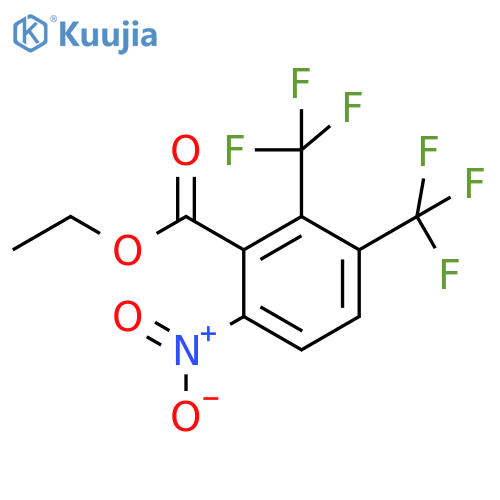 Ethyl 2,3-bis(trifluoromethyl)-6-nitrobenzoate structure