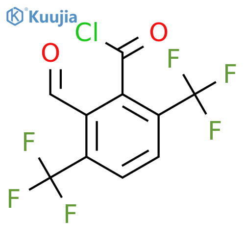 3,6-Bis(trifluoromethyl)-2-formylbenzoyl chloride structure