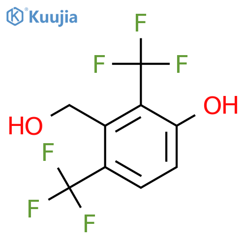 2,6-Bis(trifluoromethyl)-3-hydroxybenzyl alcohol structure