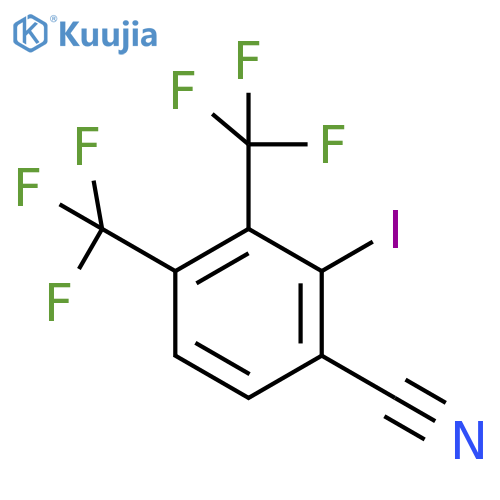 3,4-Bis(trifluoromethyl)-2-iodobenzonitrile structure