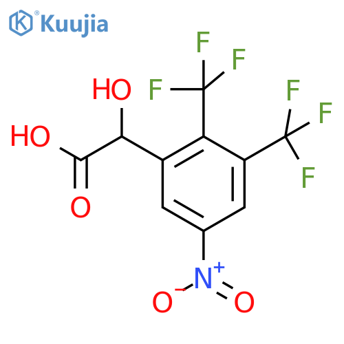 2,3-Bis(trifluoromethyl)-5-nitromandelic acid structure
