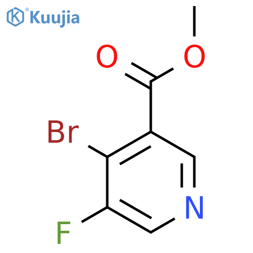 Methyl 4-bromo-5-fluoronicotinate structure