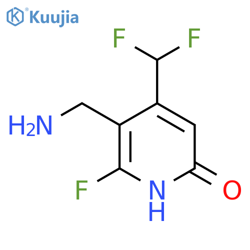 3-(Aminomethyl)-4-(difluoromethyl)-2-fluoro-6-hydroxypyridine structure
