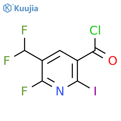 3-(Difluoromethyl)-2-fluoro-6-iodopyridine-5-carbonyl chloride structure
