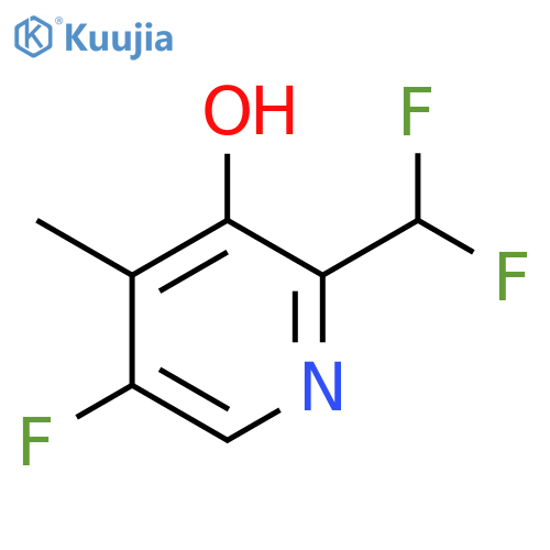 2-(Difluoromethyl)-5-fluoro-3-hydroxy-4-methylpyridine structure
