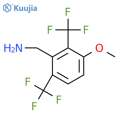 2,6-Bis(trifluoromethyl)-3-methoxybenzylamine structure