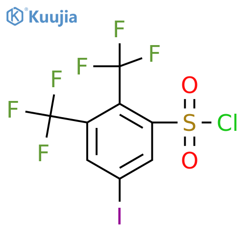 2,3-Bis(trifluoromethyl)-5-iodobenzenesulfonyl chloride structure