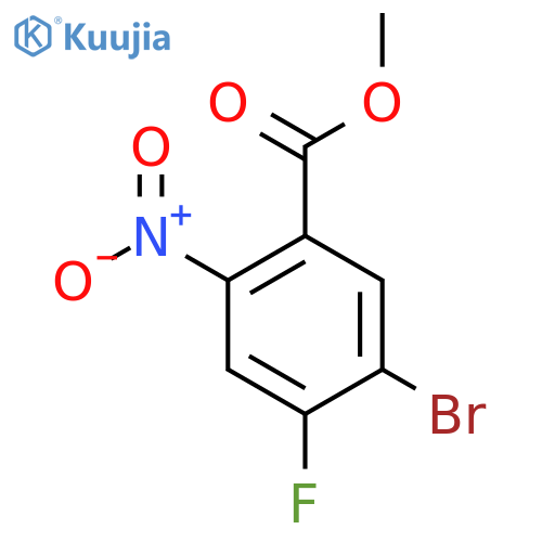 Methyl 5-bromo-4-fluoro-2-nitrobenzoate structure