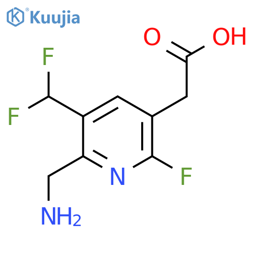 2-(Aminomethyl)-3-(difluoromethyl)-6-fluoropyridine-5-acetic acid structure