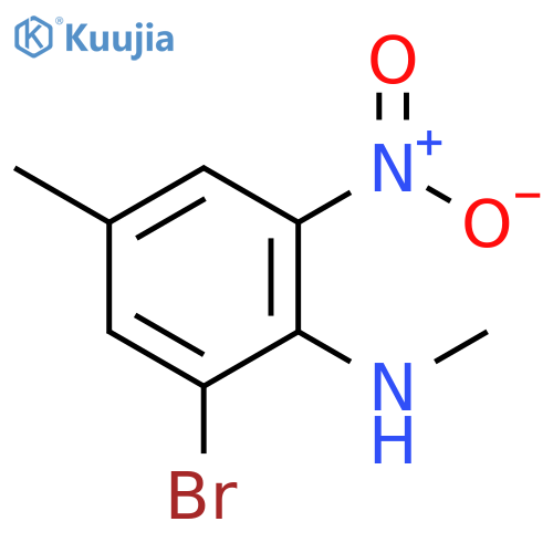 (2-Bromo-4-methyl-6-nitro-phenyl)-methyl-amine structure