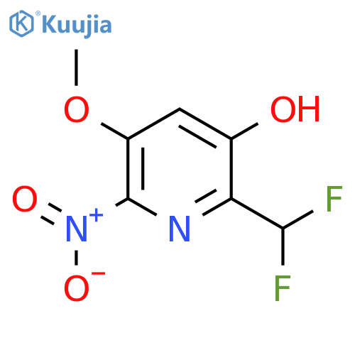 2-(Difluoromethyl)-3-hydroxy-5-methoxy-6-nitropyridine structure