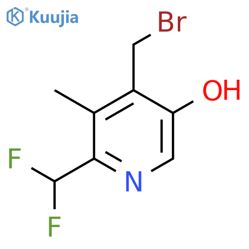 4-(Bromomethyl)-2-(difluoromethyl)-5-hydroxy-3-methylpyridine structure